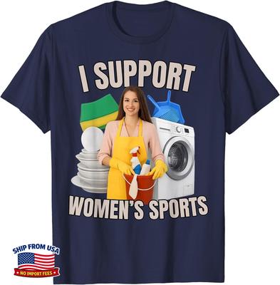 I Support Women's Sports Unwearable Aduld Humor Bootleg T-Shirt