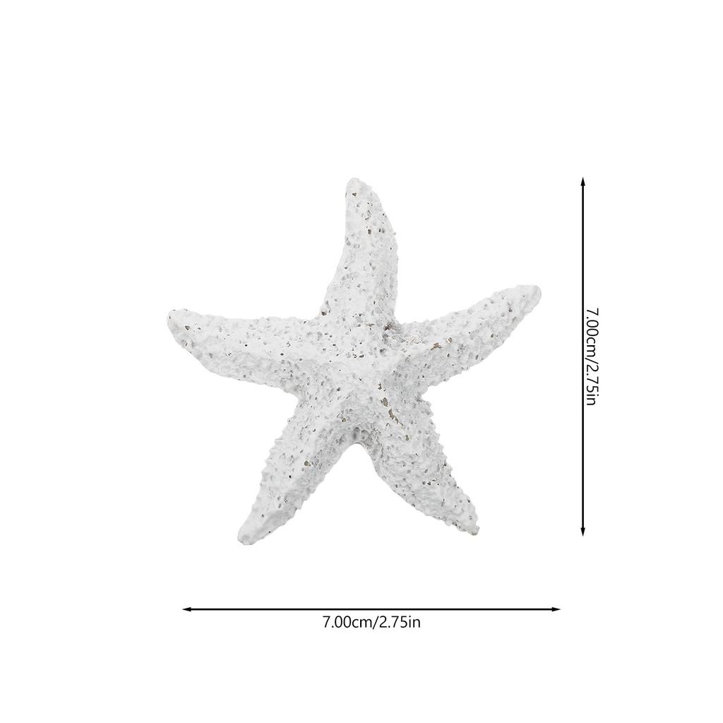2Pcs Sea Star Decor High Quality Resin Marine Animals Fish Tank Ornament for Aquarium Decor Chic Stylish Design
