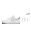 Nike Air Force 1 07 Weiß Hell Rauchgrau Herren Sneakers FJ4146-100
