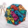 1pc Gaming Controllers Automatic Open/close Folding Compact Umbrella, 8 Rib Sturdy Canopy, Lightweight Portable, Everyday Use, Gift,,132