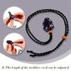 Pack of 10 Braided Stone Holder Necklace Adjustable Length Choker Crystals and Stones Net Pocket Neckchain Accessory