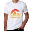 Mens Best Dog And Horse Dad Ever Papa Daddy Fathers Day Tshirt Classic Print Short Sleeve Shirt