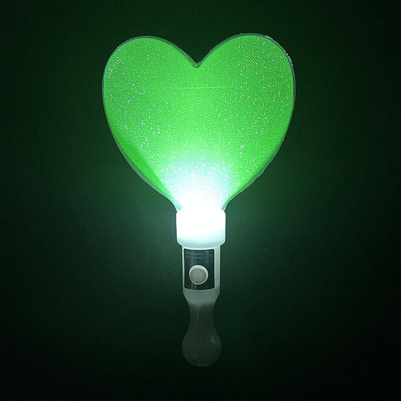 Light-Up Heart & Pentagram Glow Stick with Sound Shaker for Creative Activities