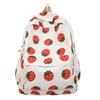 Schoolbag1011 new cute versatile backpack large capacity girls casual high value soft cute strawberry schoolbag backpack