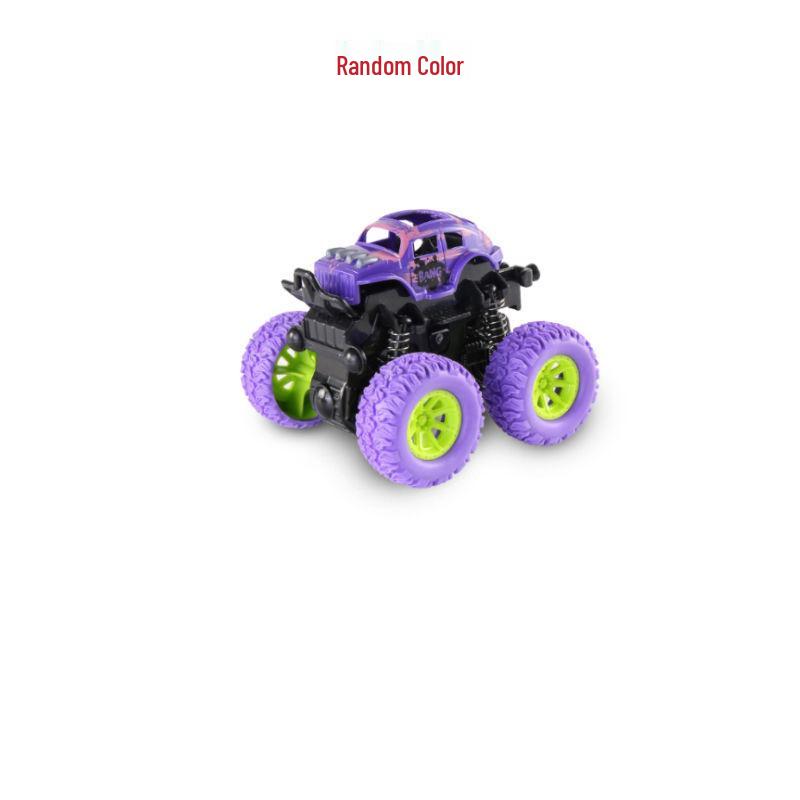 Off-Road Inertial Pull-Back Four-Wheel Drive Toy Car for Kids