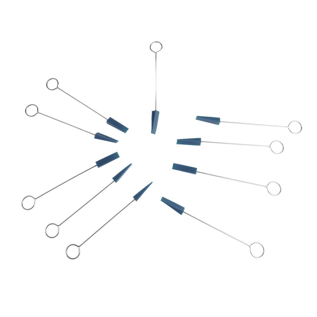 10 STÜCKE Klavierstimm-Dämpfer Metallgriff Dreieckiger Gummi Befestigungswerkzeug Musikinstrument Wartungsset