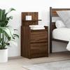 VidaXL Bedside Tables with 2 Drawers 2 Pcs Brown Oak 38x34x80 Cm, Bedside Furniture, Side Table, Bed Cabinet, 861368