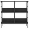 Bücherregal Schwarzeiche-Effekt 82 x 32 x 79 cm Spanplatte