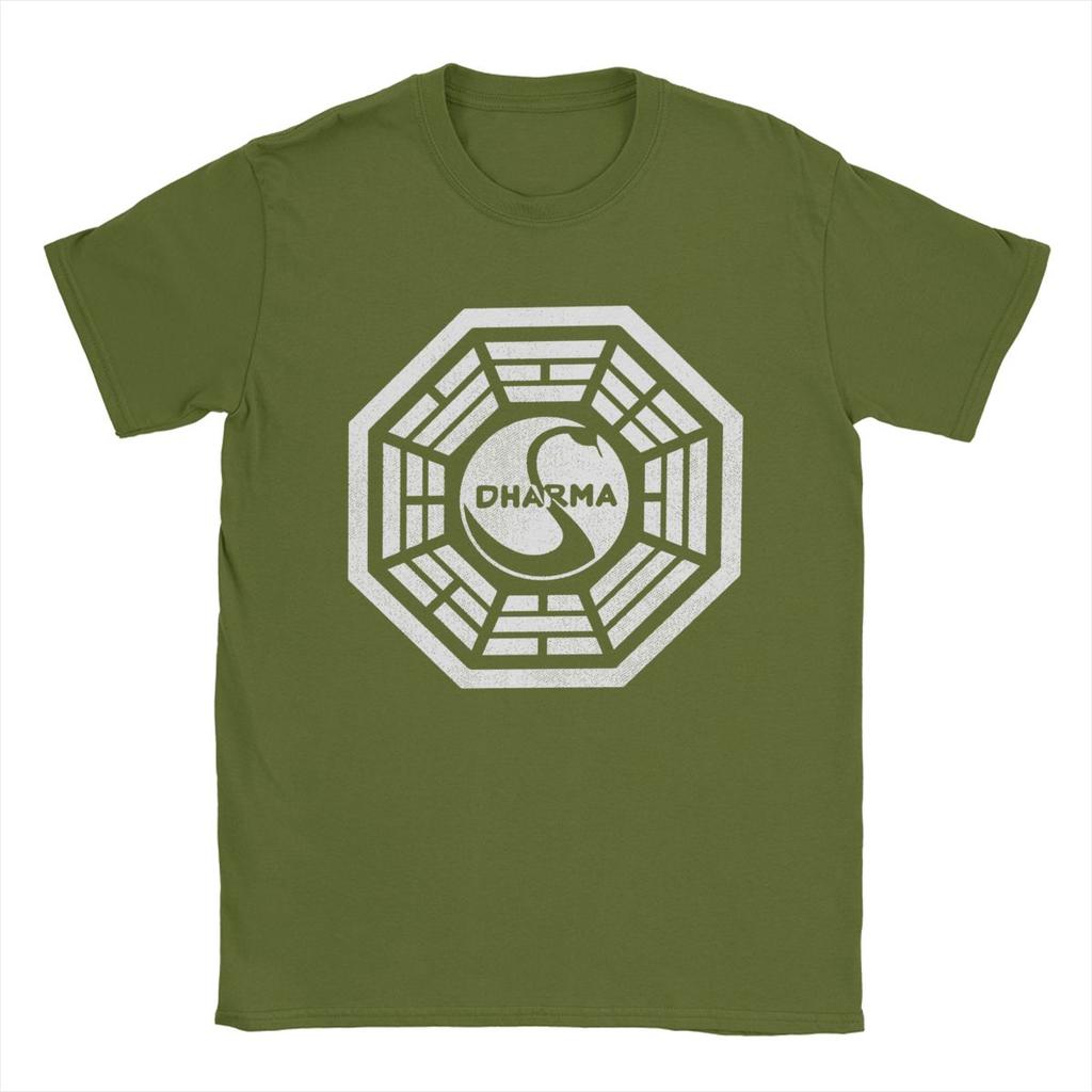 Pánská trička Dharma Initiative Novinka 100% bavlněná trička s krátkým rukávem s kulatým výstřihem oblečení plus size