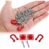 RC Tow Hook Chain, U Shaped Tow Hook Trailer Chain Assemble Parts for RC Climbing Crawler Car 1/18