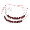 1Pair Colorful Brackets Dental Fake Braces With Hook Temporary Tooth Decoration With Metal Wires Bracket Ligature Tie