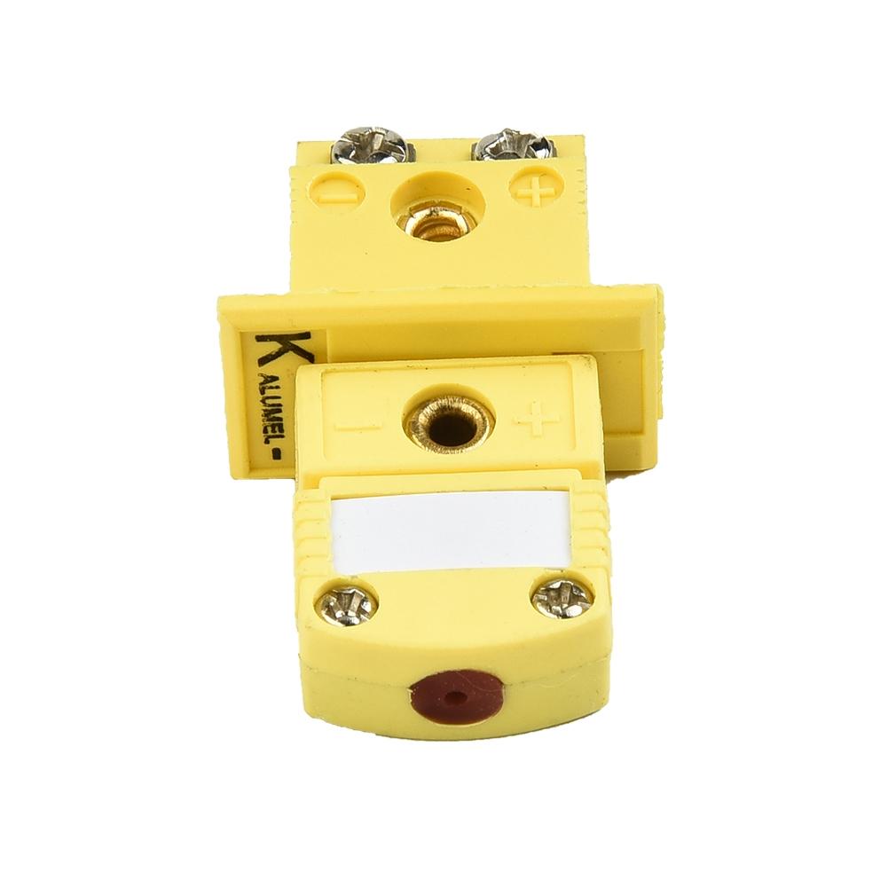 1 Set K-Typ Thermoelement Miniaturbuchse Legierung Gelb