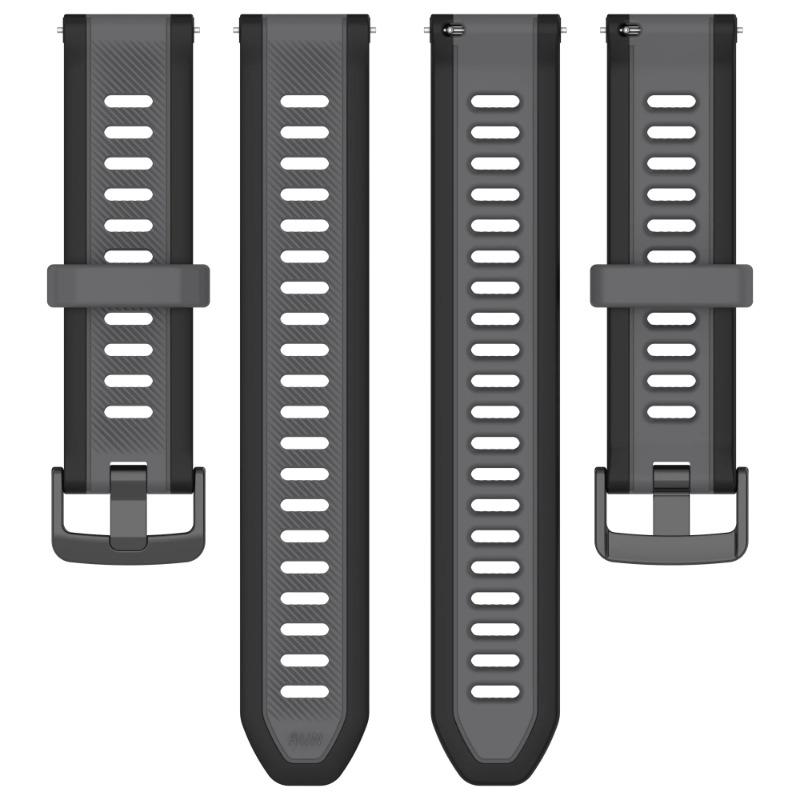 18mm 20mm 22mm Officiellt Silikonarmband För Garmin Forerunner 55 165 965 265 645 Music Mjukt armband för Gramin Venu 3S Band