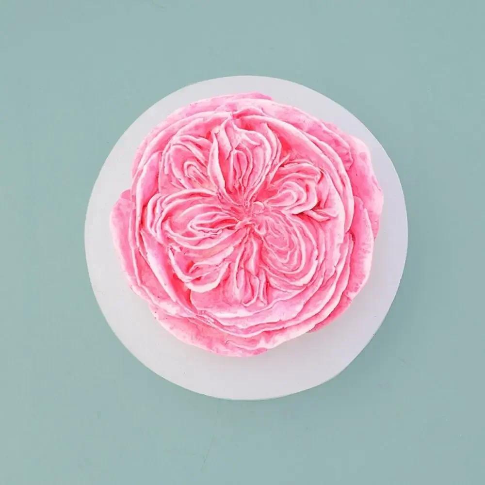 Rose Handmade Diy Creative Silicone Mold Creative Flower Chocolate Flip Sugar Molds Baking Cake Decor Aromatherapy Candle Mould