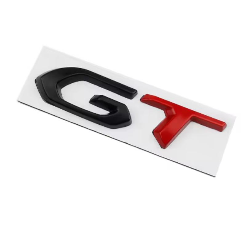 3D Metall GT Logo Buchstaben Auto Kofferraum Emblem Abzeichen für Kia Peugeot 408 508 5008 208 2008 308 T9 3008 GT Aufkleber Decal Zubehör pgncs50