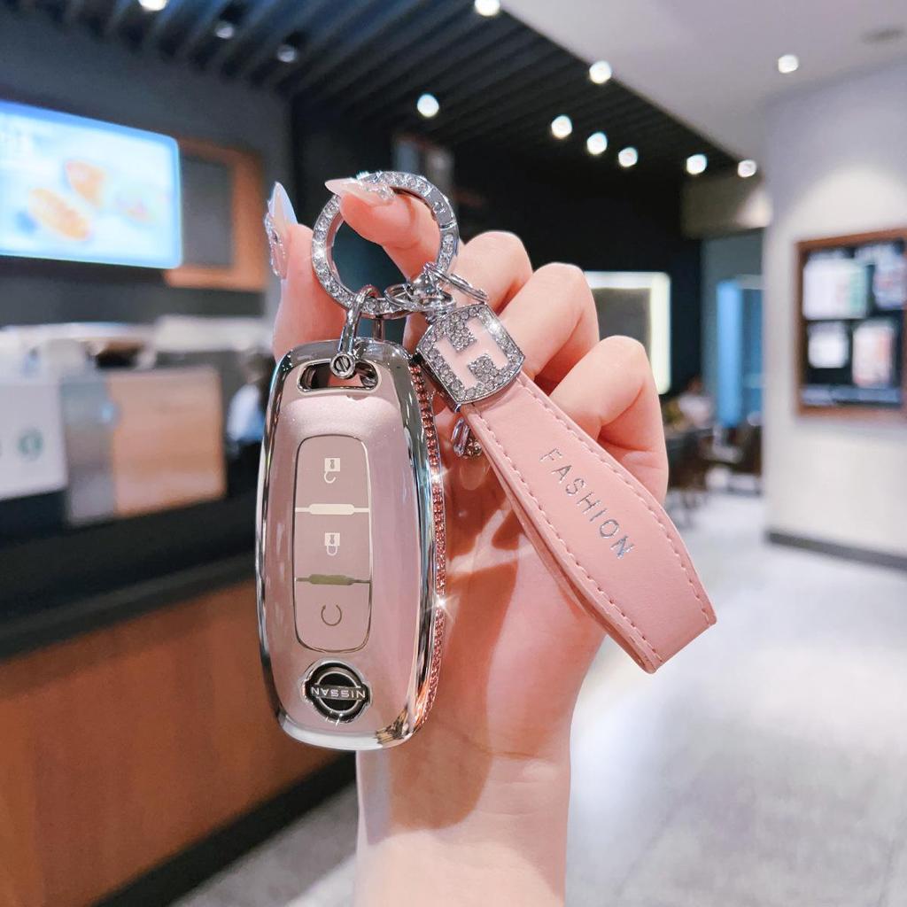 Nissan 14th Gen Key Case: Sylphy, Teana, Qashqai, X-Trail, Kicks, Murano Button Cover