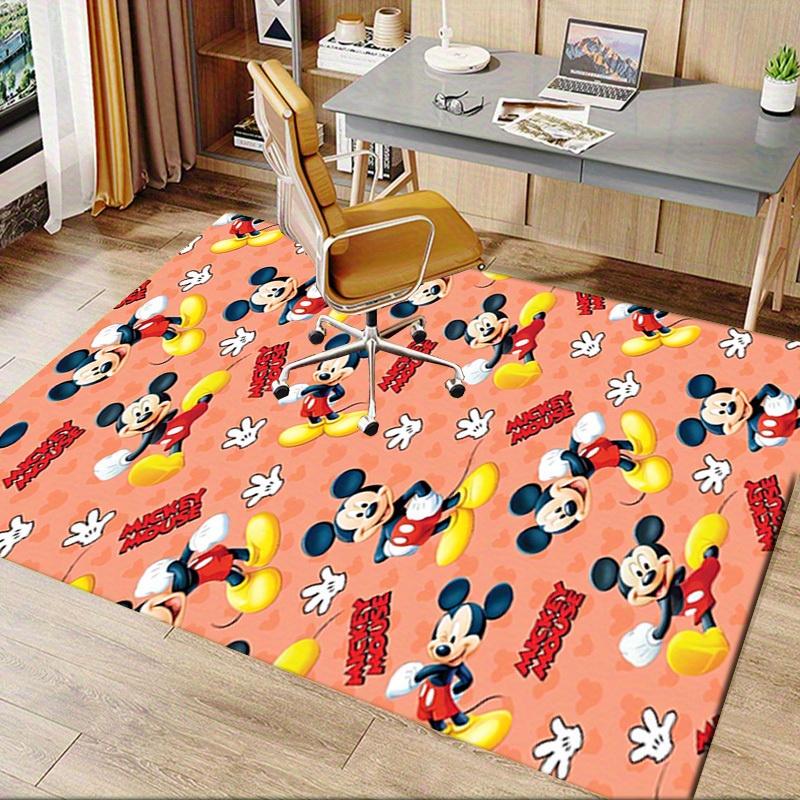 Mickey Mouse Patterned Office Carpet, Desk Mat Rug Gift for Home Decor, Birthday Present, Perfect for Playroom or Study Area (Mickey Mouse T