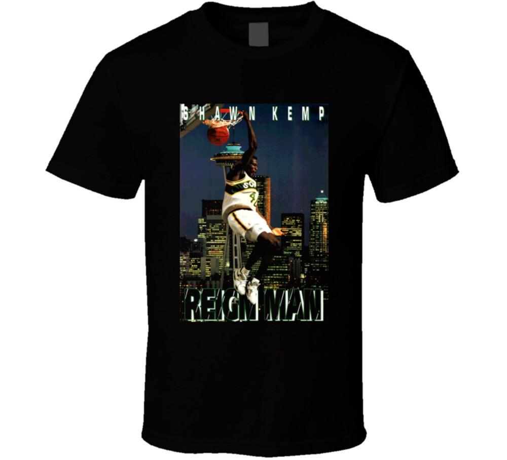 Retro Seattle Basketball Shawn Kemp Reign Man T Shirt Unisex T-Shirt XXXL