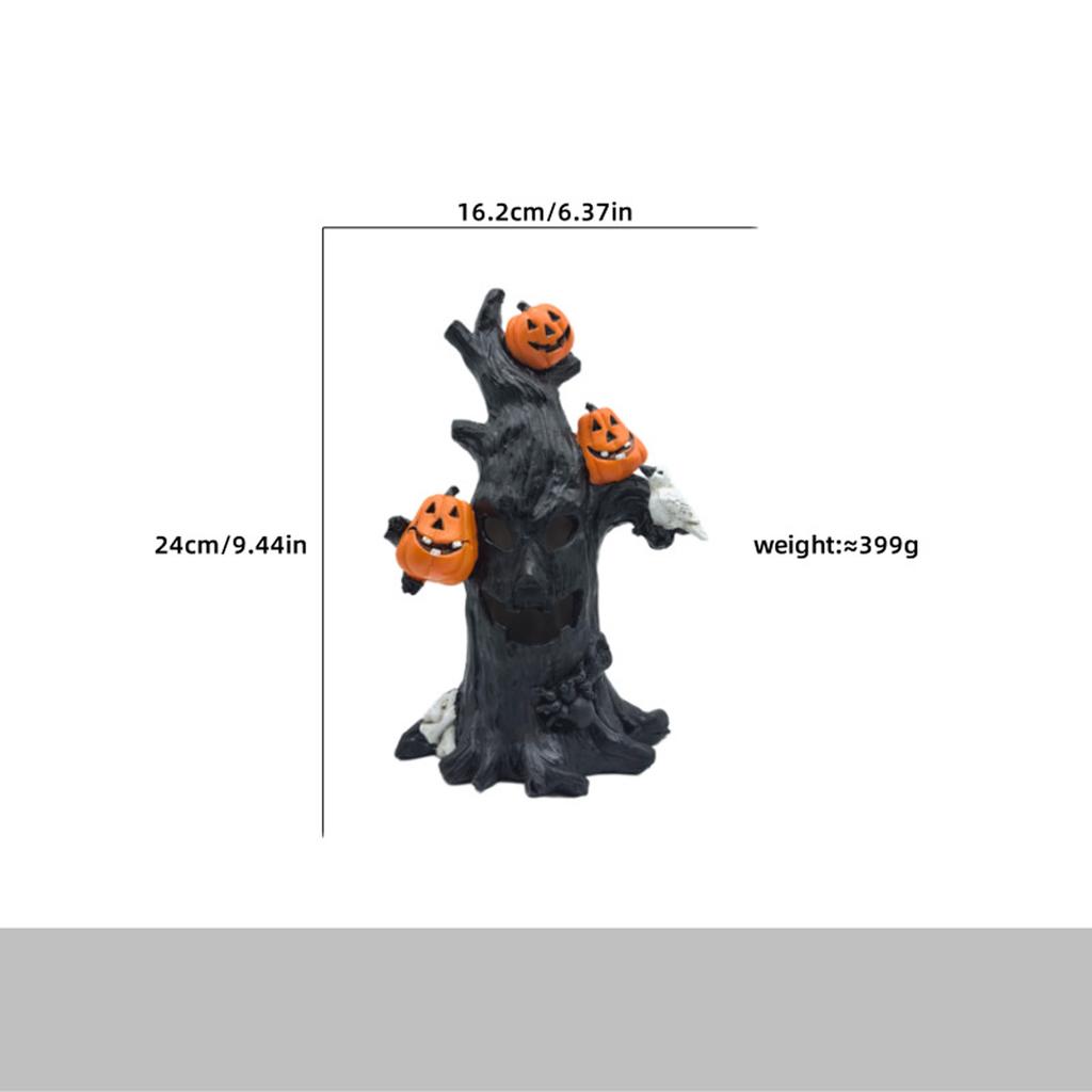 Halloween Skeleton Pumpkin Resin Decoration Ornament for Home Decor
