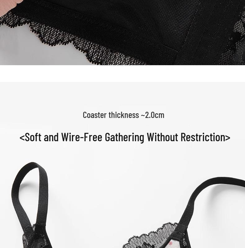 Sexy Lace Push Up Bra Set: Enhances Small Bust with Lift & Support, Anti-Sagging Design
