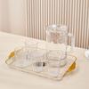Tableware Plastic Fruit Tray with Lid Reusable Snack Tray Exquisite Candy Storage Box Bar