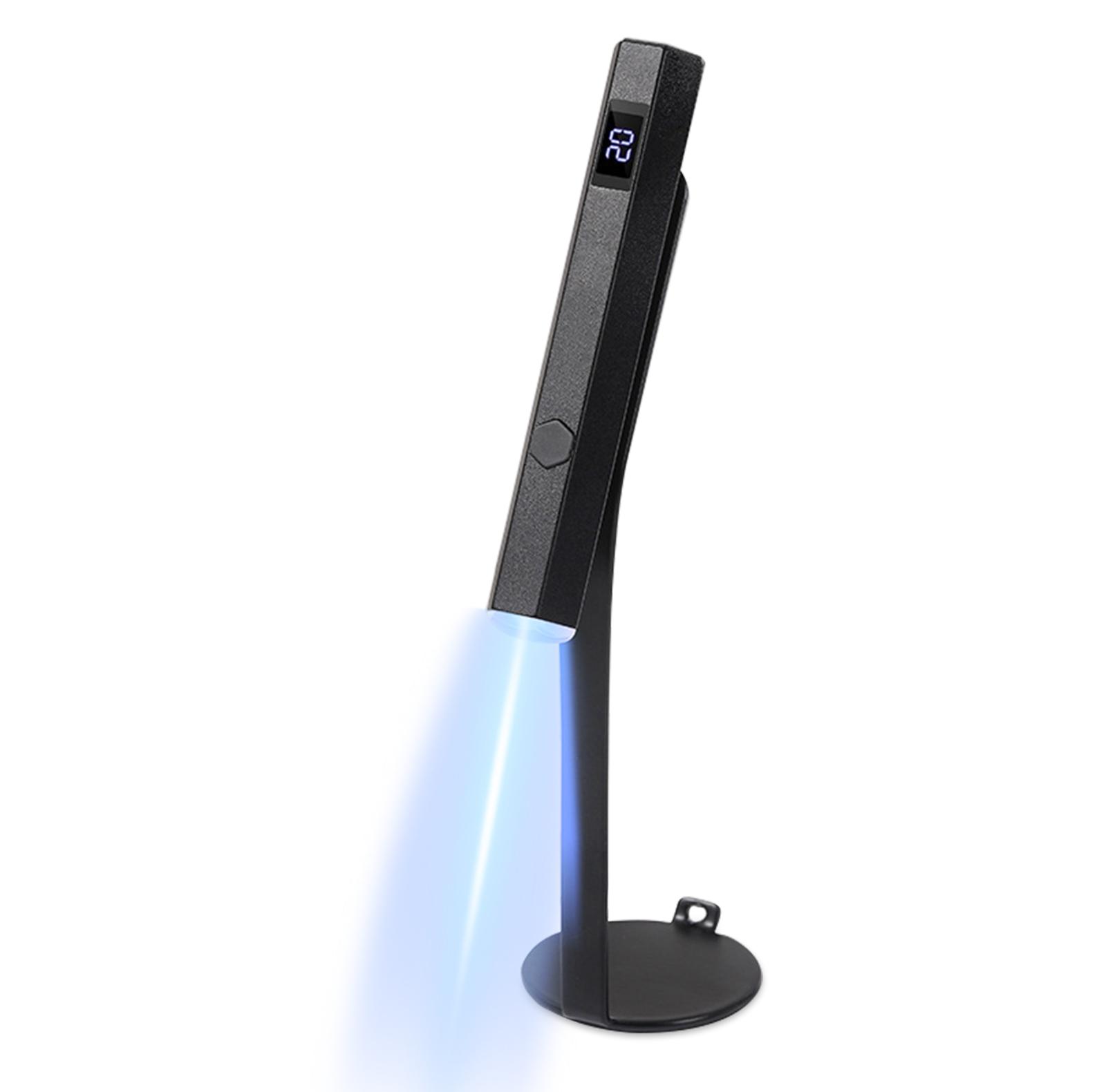 

Ручная лампа для ногтей с ЖК-дисплеем, небольшая портативная лампа для светотерапии, лампы для запекания ногтей чёрный