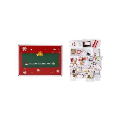 Christmas Advent Calendar 24 Days Advent Surprise Puzzle Gift Boxes Safe Kids Toy Family Holiday Activity Party Supplies