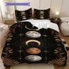 Mystical Lunar Phases Art Print Bedding 1 Duvet Cover 2 Pillowcase Without Core Without Core Christmas Birthday Gift Bedding Set