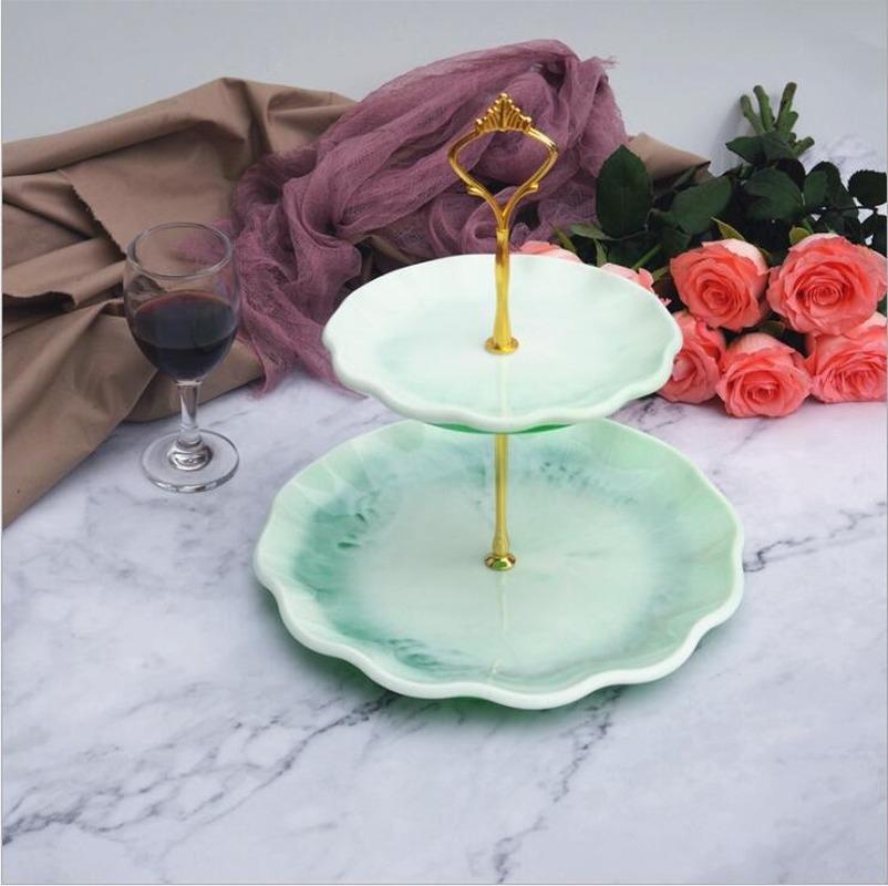 Three-dimensional Lace Two-layer Tray Silicone Mold Shelf Coaster DIY Tool