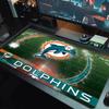 Miami Dolphins Logos Color Mouse Pad Large Gaming Table Cushion Non-slip Laptop Tablet Big Mousepad XXL Mat Mini PC Playmat With Lock edge