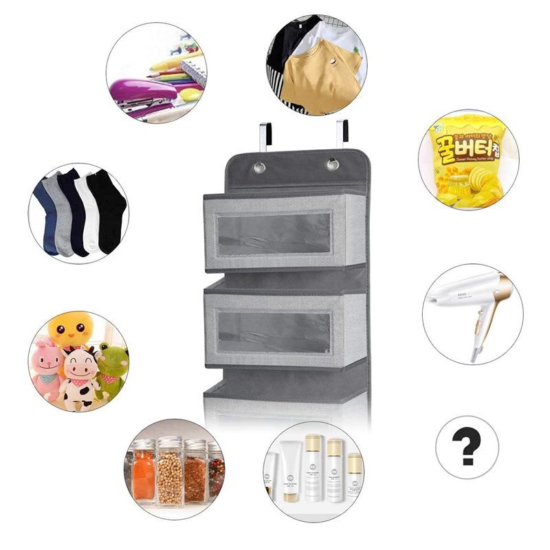 Four-layer Five-layer Non-woven Door Storage Hanging Bag Hanging Closet Storage Bag Hanging Bag Clothing Storage Hanging Bag