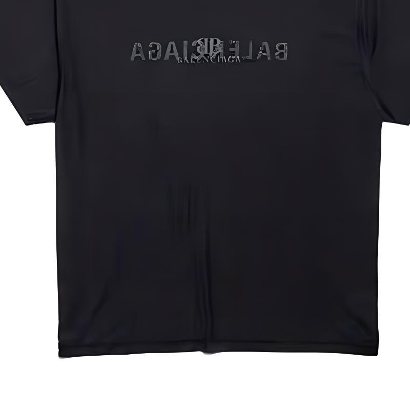 Balenciaga AI Logo Inside Out Oversized T-shirt 'Black' Men's 787358TQVJ41750
