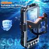 30M Bluetooth Diving Snorkeling Underwater Case Underwater Photo Video,Waterproof Housing For iPhone 16 15 14 13 12 11 Pro Max