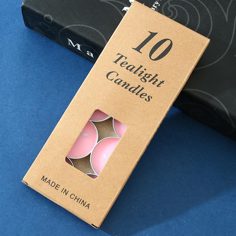 10 Pieces Round Aluminum Shell Tea Candle, Romantic Proposal, Candle, Ktv Hotel, Tea Making, Thermal Insulation Small Candle