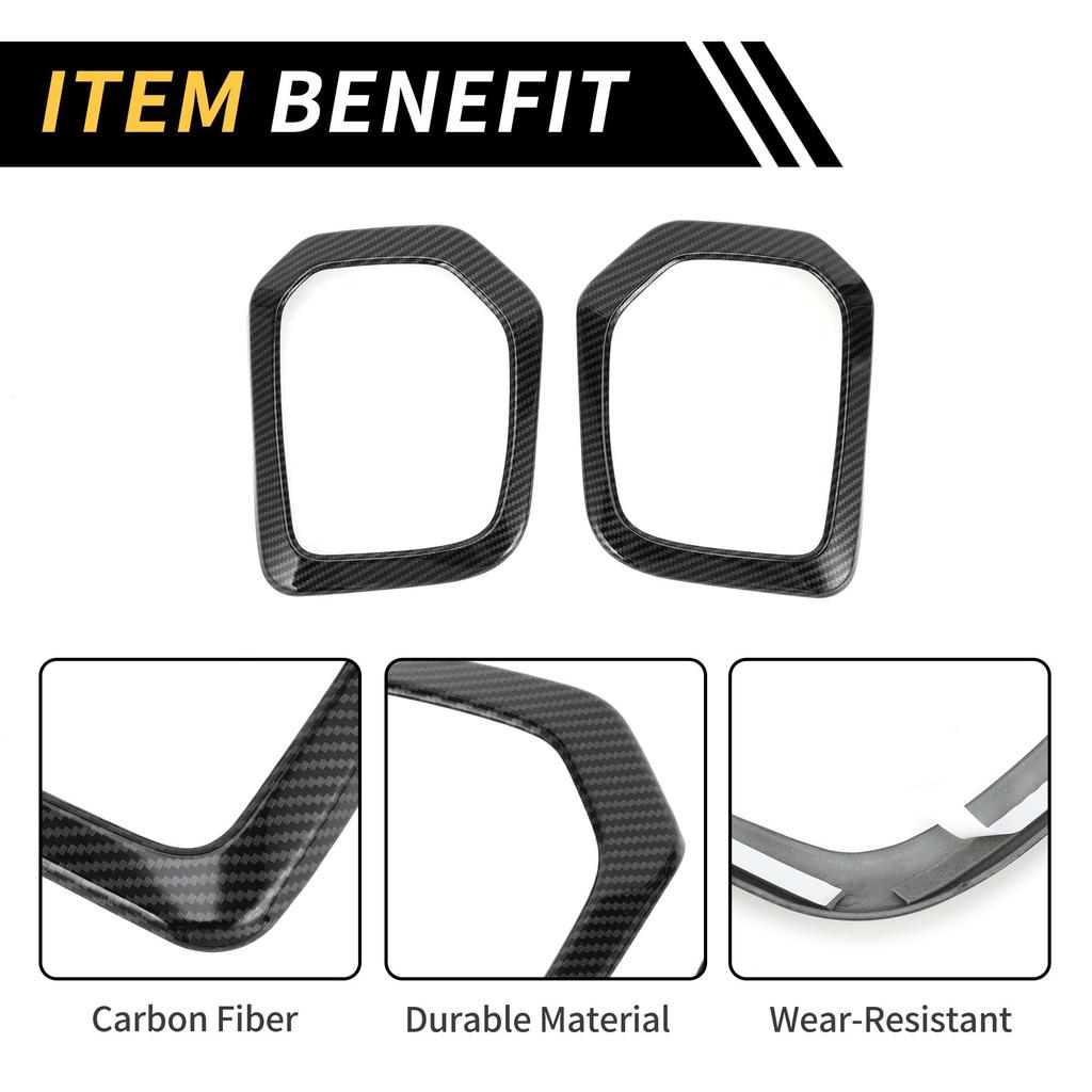 REPAIROCK 1 Set Fog Light Grille Cover Trim Front Lower Bumper Fog Light Cover