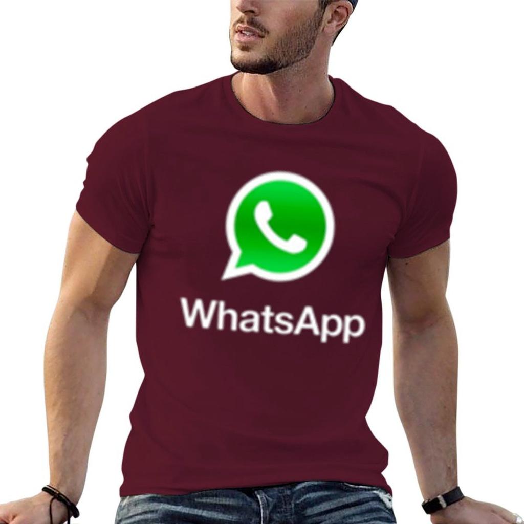 WhatsApp T-Shirt-Personalisierung, Ästhetische Kleidung, Grafik-Shirts, Herren-T-Shirts mit Grafik