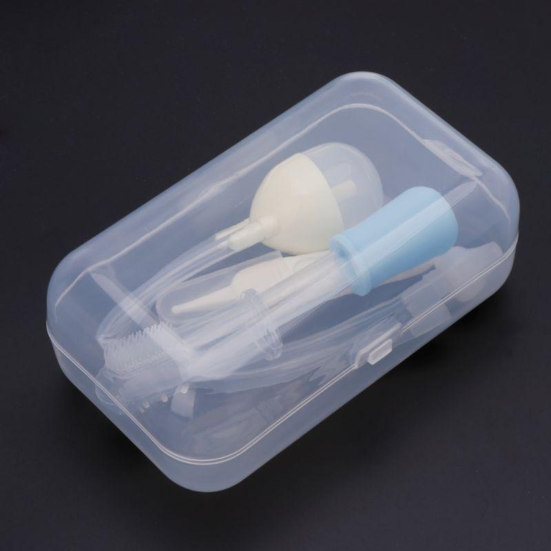 4 szt. Zestaw do pielęgnacji noworodków Opieka zdrowotna Aspirator do nosa Zestaw do karmienia z kroplomierzem