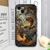 Stylish Chinese Style Golden Dragon Printed Phone Case for Samsung Galaxy S25 S24 S24+ S23 Ultra S22 Plus S21 FE S20 Hard Cover