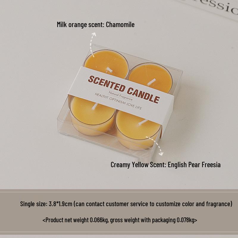 Colorful Aromatherapy Tea Light Scented Candles - Handmade, 8-Hour Mini Atmosphere Boosters