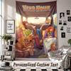 Custom Tapestry Wall Hanging, Scooby-Doo Personalized Name Text Home Wall Decor