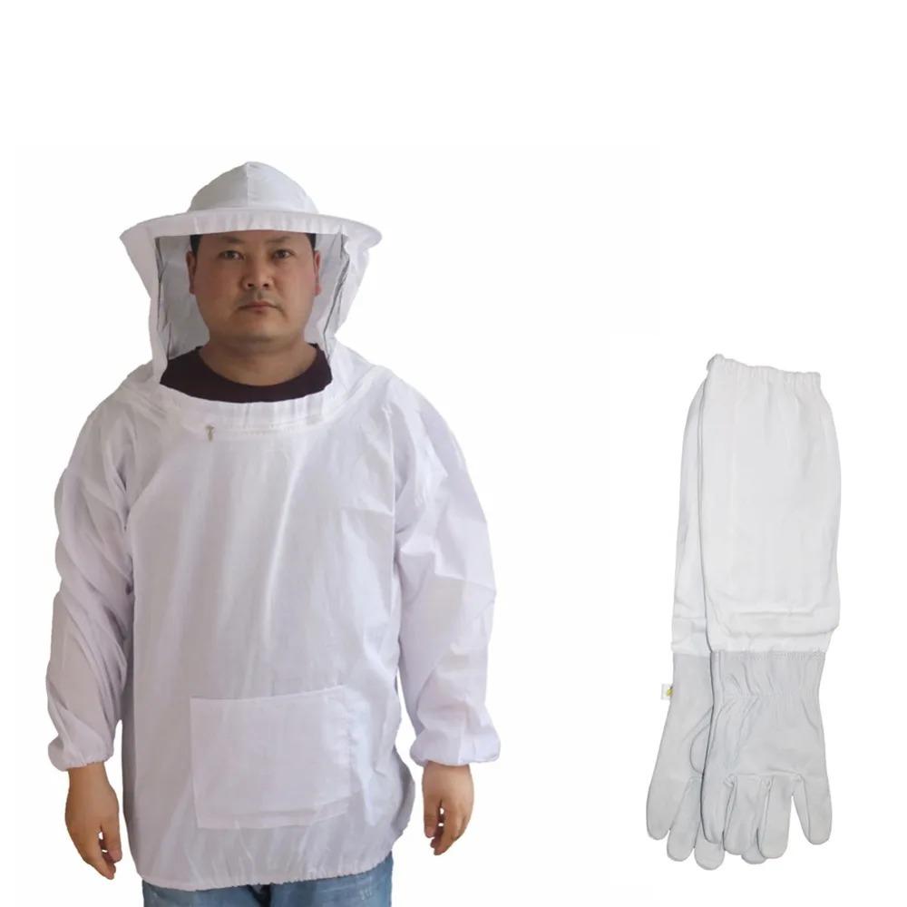 1 Pezzo Abbigliamento Anti-ape per Apicoltura Tuta Protettiva Abbigliamento Protettivo per Api Cappello a Velo per Api Guanti Protettivi Insetti Strumenti per Apicoltura