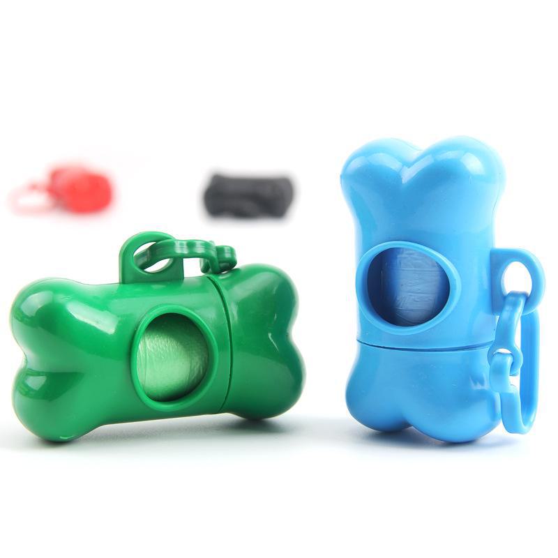 Dog Bone-Shaped Waste Bin with Bag for Poop Picker