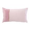[A0881] - Two-tone Pink 'Scarlett' Suede Cushion - 50x30 Cm