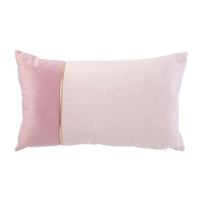 [A0881] - Two-tone Pink 'Scarlett' Suede Cushion - 50x30 Cm