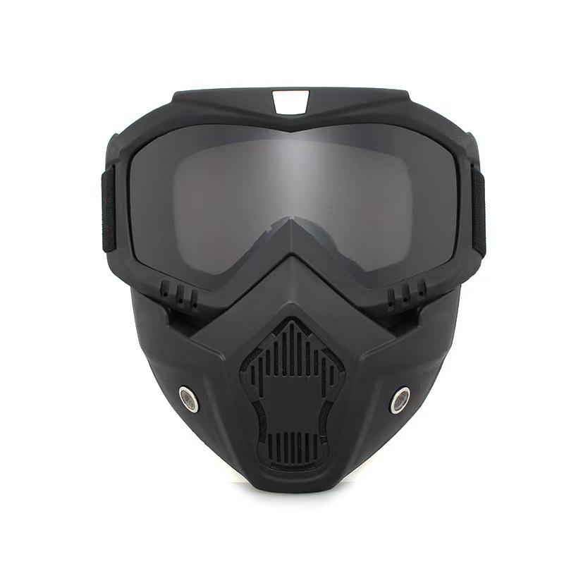 Integrated Motorcycle & Cycling Windproof Goggles with Harley Mask