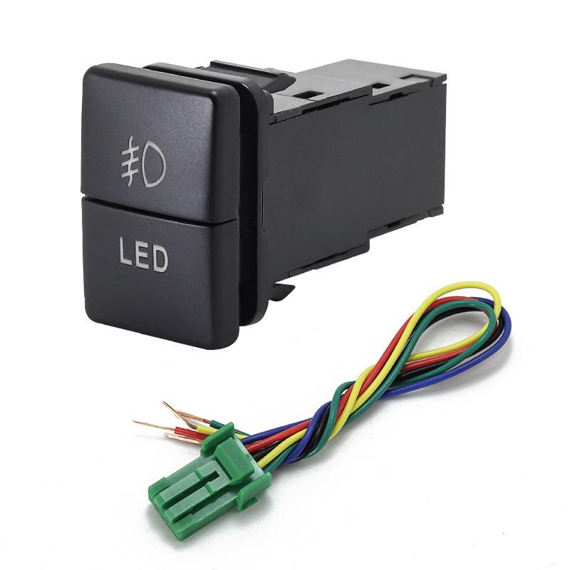 For Suzuki Jimny  Double Button Switch Ignis Spacia Swift Interior Modification Switch  Fog Lamp Tailbox LED Switch Button