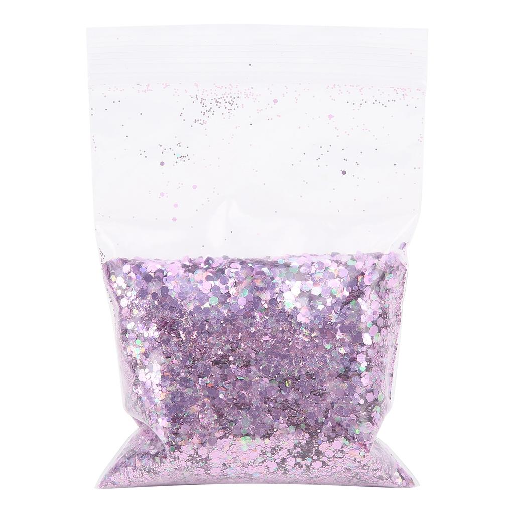 Nail Glitter 50g PET Dream Pink Hexagonal Resin Sequins for Body Face Hair Make Up Nail Art MHB‑22916
