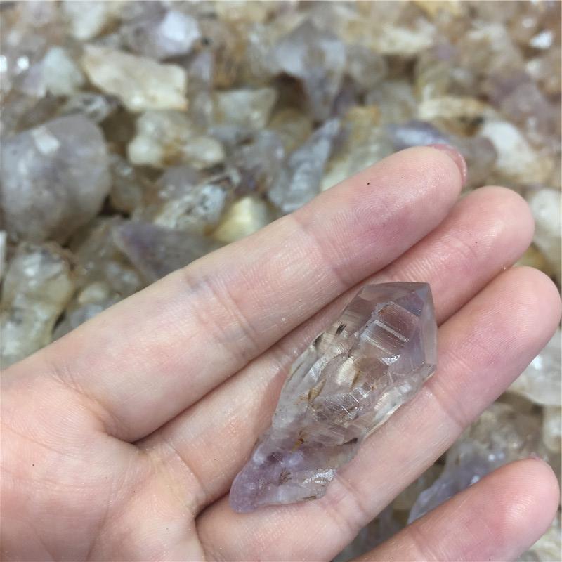 Rutilated Quartz Crystal Specimen Raw Rough Yellow Golden Hair Stone Mineral Specimen Craft
