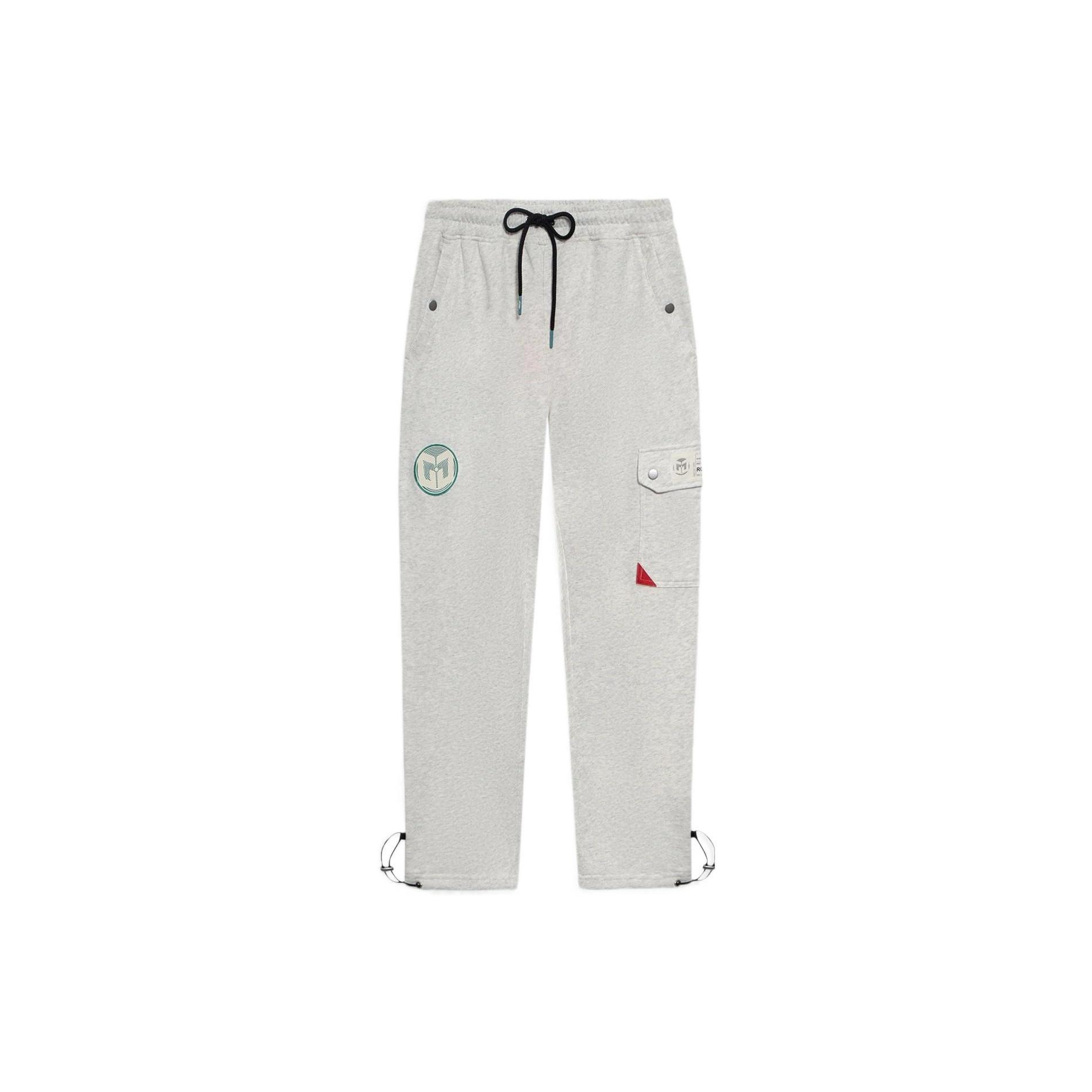 Li-Ning CJ McCollum Graphic Straight Sweatpants Light Grey Men s AKLRF57-1 S