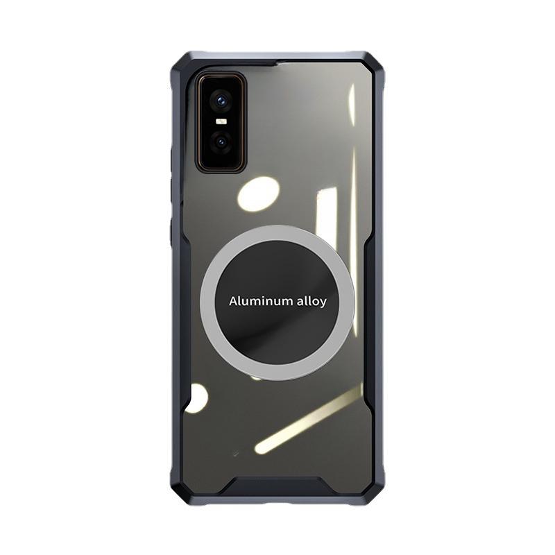 For Infinix GT 30 Pro Case Hard Phone Case Clear Transparent Shockproof with Car Navigation Holder Ring For Infinix GT30 Pro Phone Casing
